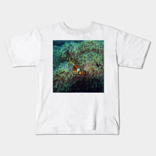 Clownfish in the Sea Anemone Kids T-Shirt